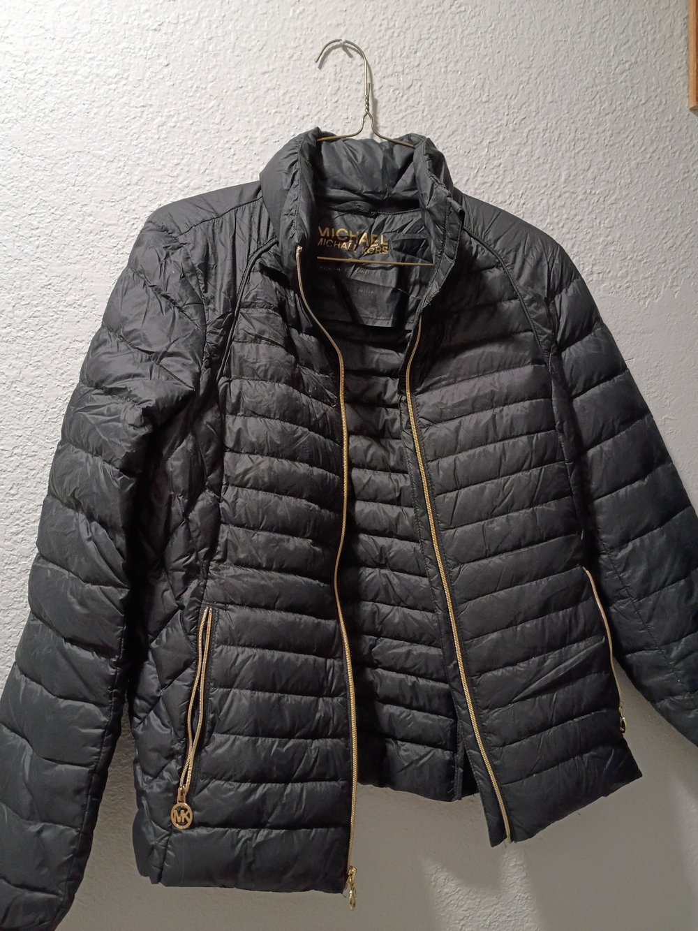 Michael Kors Women's Black Quilted Packable Puffer Jacket